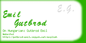 emil gutbrod business card